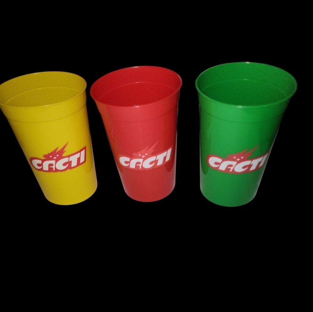 Travis Scott Cacti Cup Astroworld (set of 3) Red, Green, and Yellow Never Used